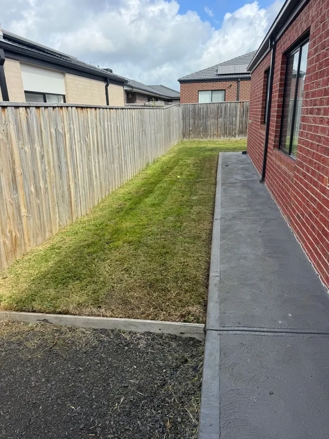 Fence Line Precision Trim & Tidy Finish - Professional garden maintenance by Green Rise Group